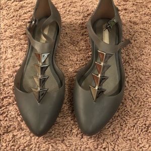 Melissa gray jelly flats- size 6